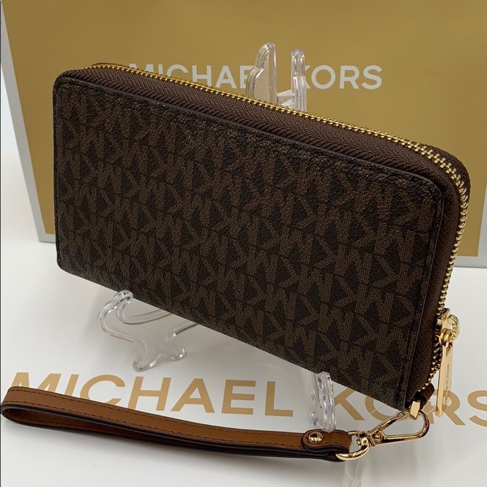 Michael Kors Jet Set Travel Phone Wallet Wristlet - Picture 13 of 16